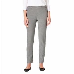 J Jill Striped Essential Slim Ankle Pants Slash Pocket Gray / White 12